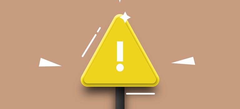 Beeinträchtigungen Schulbus am 9.1.26 A yellow warning triangle with exclamation mark on a brown background.